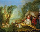 Fete Galante by Jean Baptiste Joseph Pater